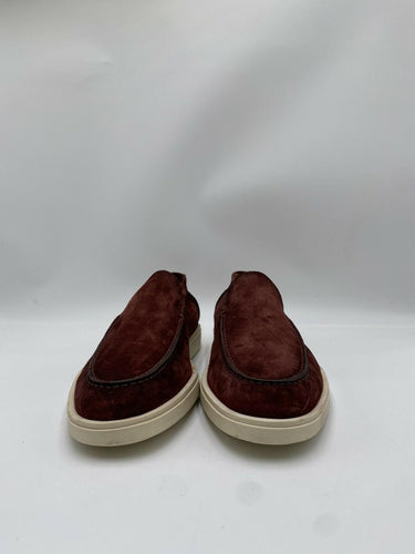 Men’s Santoni Botanist slip-on loafer in brown suede Rubber Soles Size 9.5