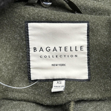 NWOT Bagatelle Women’s Double Breasted Collared Jacket w/Hood Green Size XS