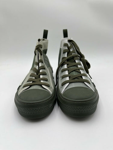 Dior B23 High 'Dior Oblique' in Olive Lace Up Sneakers Size 41 Dior