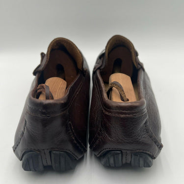 Men’s Saks Fifth Avenue Brown Leather Horsebit Slip On Loafers Size 11M Saks Fifth Avenue