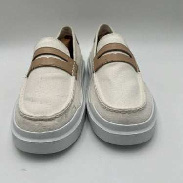 Cole Haan GrandPrø Rally canvas penny loafer in ivory Canvas Size 11B Cole Haan