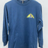 Abound Long Sleeve T-Shirt Mens Blue Mountain Sun Graphic Cotton S Abound