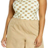 BP. Tube Top,  Green- Ivory Tic Tac Check Size 1X BP.
