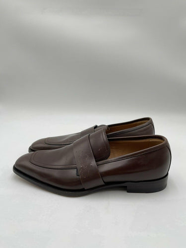 Men’s Gucci Broadwick Brown Leather Slip On Loafers Size 5.5 UK Gucci