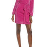 Women's Fraiche By J Bling Long Sleeve Minidress, Size S Pink Fraiche by J