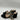 Gianvito Rossi black suede Gold Chain block-heel sandals Size 35 GIANVITO ROSSI