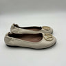 Valentino by Mario Valentino Calliope Monogram Leather Ballet Flats Cream Size 9 Valentino by Mario Valentino