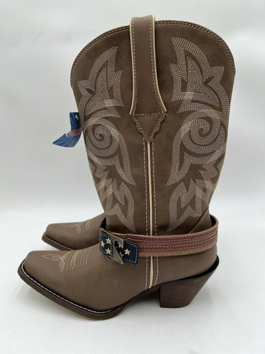 Durango Women's Flag Accessory Western Boots Size 8.5M