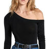 Free People Women's Thats Hot Thong Bodysuit, Black, M Free People