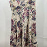 Lauren Ralph Lauren Dress  Linen Floral Lace Trim Handkerchief Midi Boho 14 Ralph Lauren
