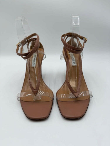 Women’s Aquazzura 'Illusion Plexi' Sandals Beige leather Size 40