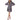BCBGeneration Women's Long Sleeve Fit and Flare Dress with Neck,Multi, Small BCBGeneration