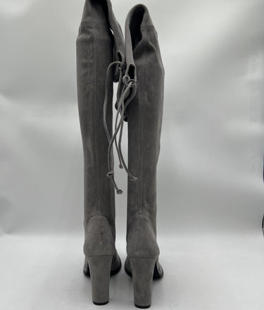 Women’s Stuart Weitzman Highland Over-The-Knee Boots Gray slate suede Size 9