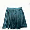 Pink Rose Green Velvet Woman’s Mini Skirt flared, skater-style cut Size M Pink Rose