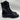 Stuart Weitzman Laine Woman's Leather Combat Boot BLACK LEATHER LACE ZIP Size 8.5B