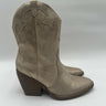 Women’s Mix No. 6 BRYCEN Gold Faux Leather Side Zip Western Booties Size 6M Mix No. 6