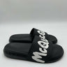 Alexander McQueen Graffiti Logo black rubber pool slide Size 41 Alexander Mcqueen