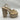 Nalebe By Amina Means Stellar Crystal Mesh Platform Sandals in champagne Size 41 Nalebe