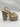 Nalebe By Amina Means Stellar Crystal Mesh Platform Sandals in champagne Size 41 Nalebe