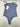 Show Me Your Mumu Blue bodysuit ribbed material, adjustable spaghetti straps S Mumu