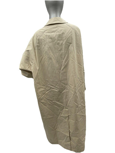 MENS ZARA OVERSIZED LONG TRENCH COAT COLOR KHAKI SIZE L-XL