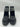 Sugar Kade Black Snake Emboss Pearl Chain Combat Boots Womens 10 Sugar
