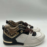 Mario Valentino leopard print White /Brown Leather Low Top sneakers Size 9 Mario Valentino