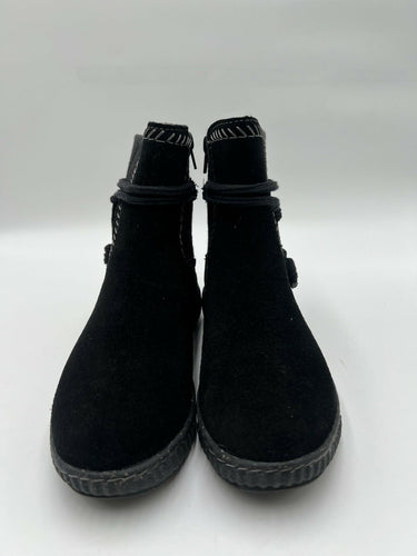 Clarks Caroline Lily Black Suede Boots Size 5.5