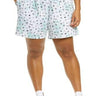 Plus Size Women's Bp. Women's Print Fleece Midi Short - Green Size 3X BP.