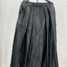 NWT Alex Evenings Black Satin Pleated Midi Skirt Formal Evening Size MP Alex Evenings