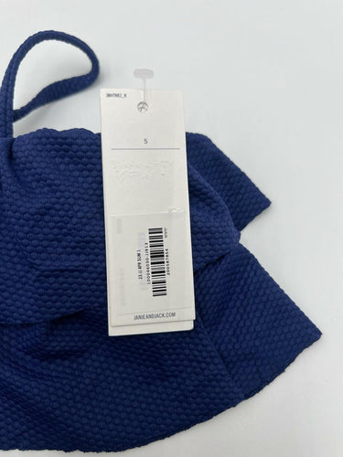 Janie and Jack Girls Bikini Set Navy Ruffle One Shoulder Ring 5 Janie and Jack