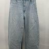 Paige Arellia Jeans High Rise Barrel Leg Light Wash Distressed Vintage NWT 29 Paige