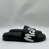 Alexander McQueen Graffiti Logo black rubber pool slide Size 43.5 Alexander Mcqueen