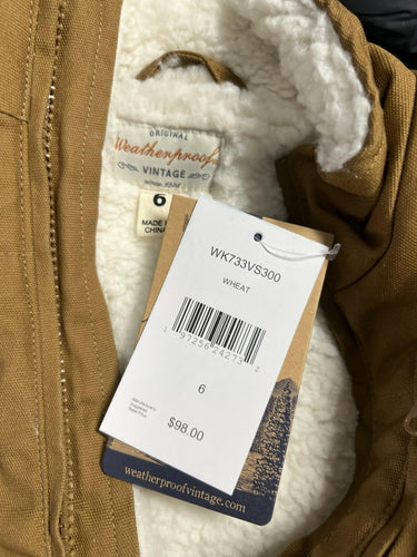 Weatherproof Vintage Wheat Sherpa Vest Size 6