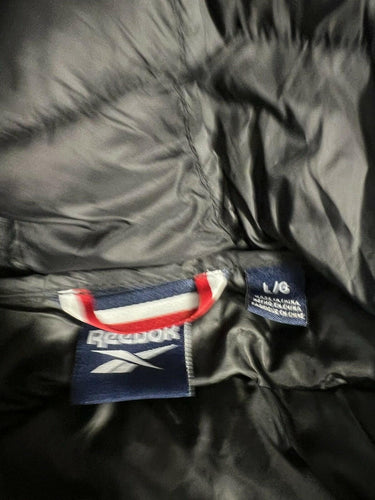 Reebok Black Hooded Puffer Jacket Size L