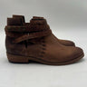 Circle G Tobacco Tumbling/Woven Ankle Boots Round Toe Size 7.5M Circle G