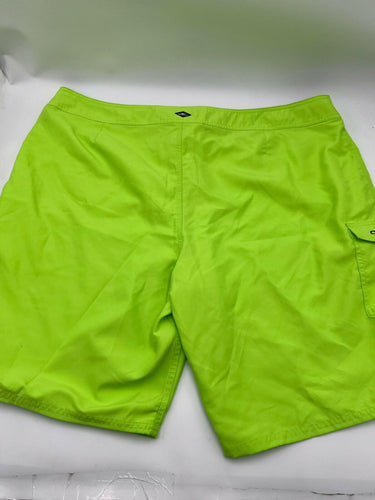 ONeill Board Shorts Mens Neon Green Lime Logo Swim Surf Trunks 44 O'Neill