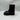 Women’s Moncler Ginette knit-cuff rubber rain boots in black Size 35 Moncler