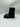 Women’s Moncler Ginette knit-cuff rubber rain boots in black Size 35 Moncler