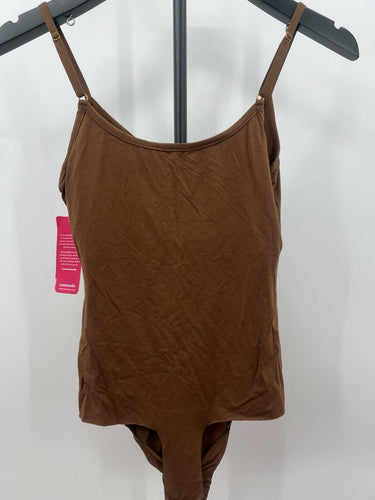 Commando Bodysuit Womens Brown Cinnamon Butter Lift Cami Thong Soft NWT - Size S