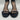 Women’s Valentino Leather Crystal Embellishments Sandals Black Size 40 Valentino