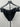 Snapper Rock Bikini Bottom Black Ruffle Waist Swim ECONYL UPF50+ L Snapperrock