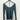River Island Woman’s long-sleeve Green top deep scoop neck ribbed fabric Size 12 River Island