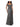 Xscape Womens Metallic Ruffled Evening Dress Black 6 Xscape