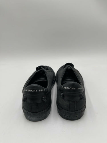 Givenchy Urban Street Black Glitter Sparkle Leather Sneakers Size 36