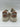 Le Tigre MIDTOWN White/Taupe Leather Low Top Lace Up Platform Sneakers, Size 9.5 Le Tigre