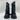 Prada Monolith brushed leather and Re-Nylon combat boots in black Size 9UK PRADA