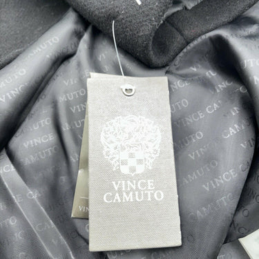 NWT Vince Camuto Womens Double Breasted Wool Coat Black Size 2XS Vince Camuto