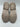 Sugar Kade Ivory Text Emboss Pearl Chain Combat Boots Womens 10 Sugar