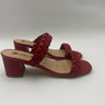 Women’s Bellini Fuss Sandals Red Smooth Braided Strap Sandals Heels Size 8.5 Bellini
